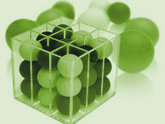 Cubo com esferas organizadas — soluções de gestão